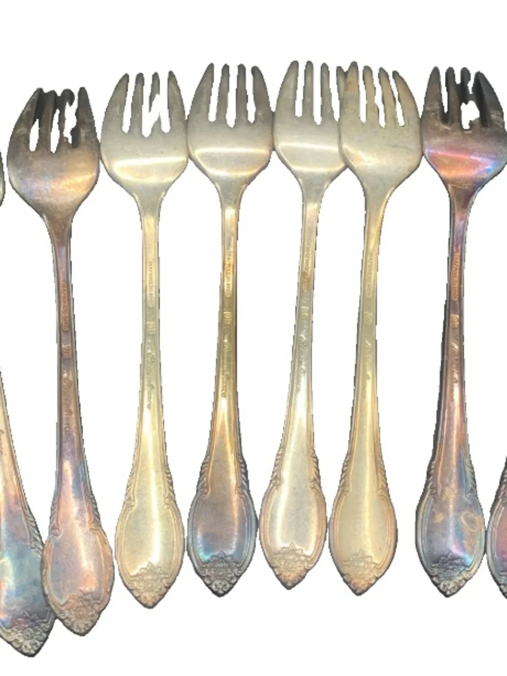 Vintage Rogers Bros 1847 IS Remembrance Pattern Lot of 8 Salad Forks